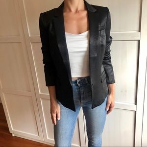 Black Satin Blazer size 4